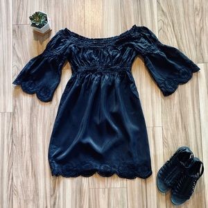 Gorgeous Marciano black silk dress